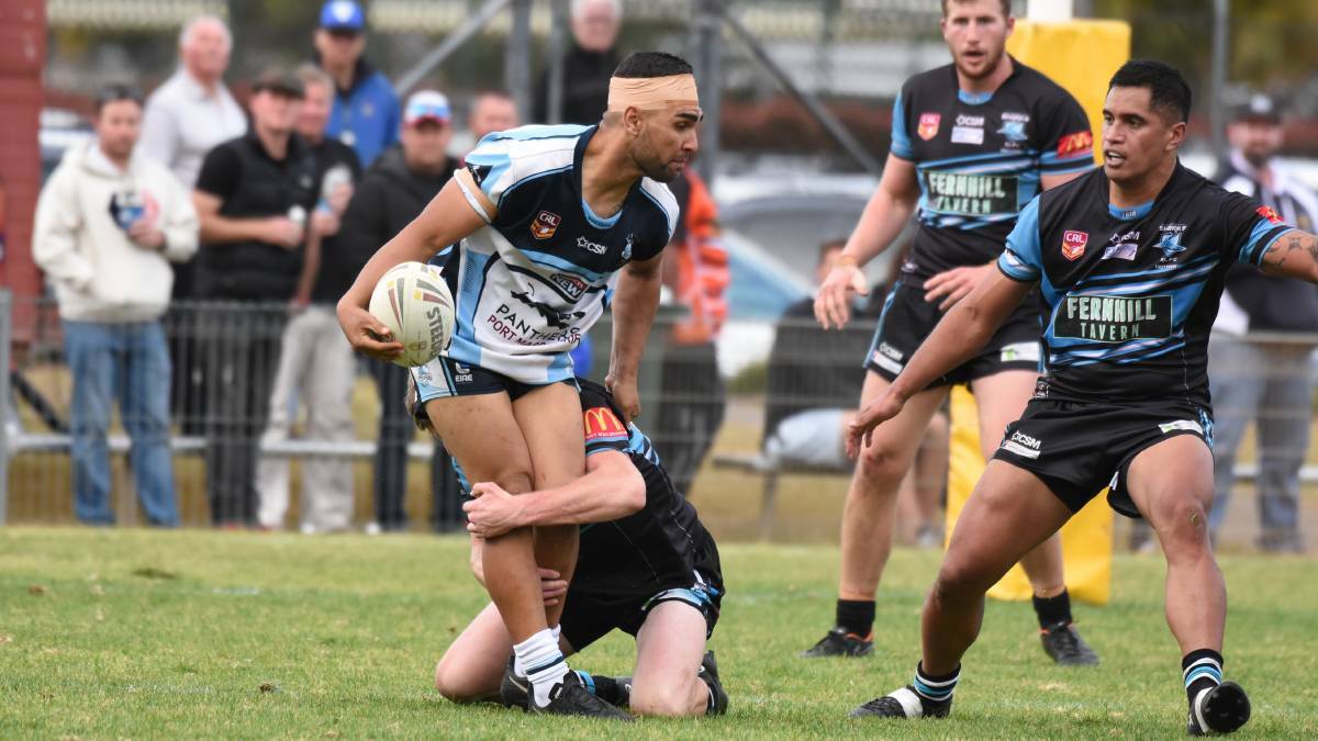 Little longer to wait: Richie Roberts looks to offload for Port City in the 2018 Group 3 grand final. The 2021 season will kick off on May 1.