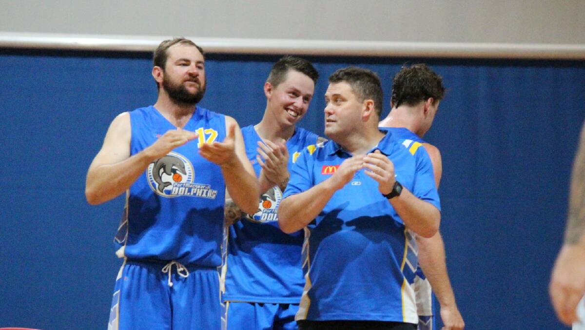Winning feeling: Port Macquarie Dolphins ended an almost two-year winless drought with an 11-point win on Saturday night. Photo: Tracey Fairhurst