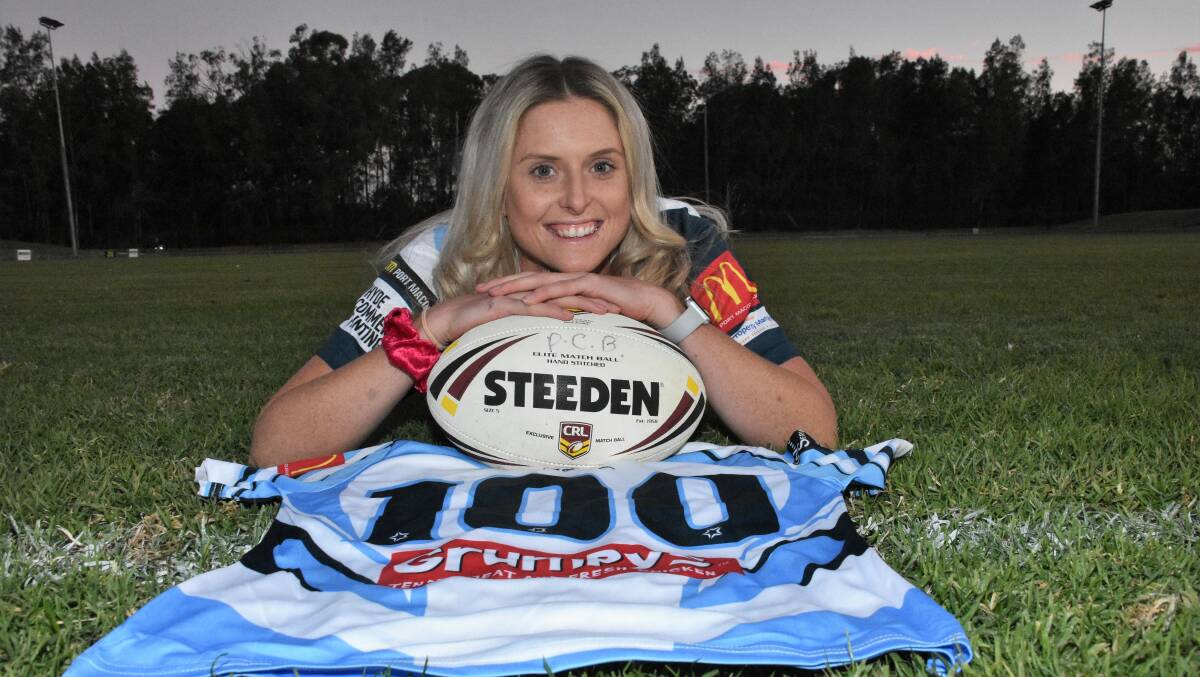 Made the century: Di Lawrence will play her 100th game for Port City in Saturday's clash with Port Macquarie. Photo: Paul Jobber