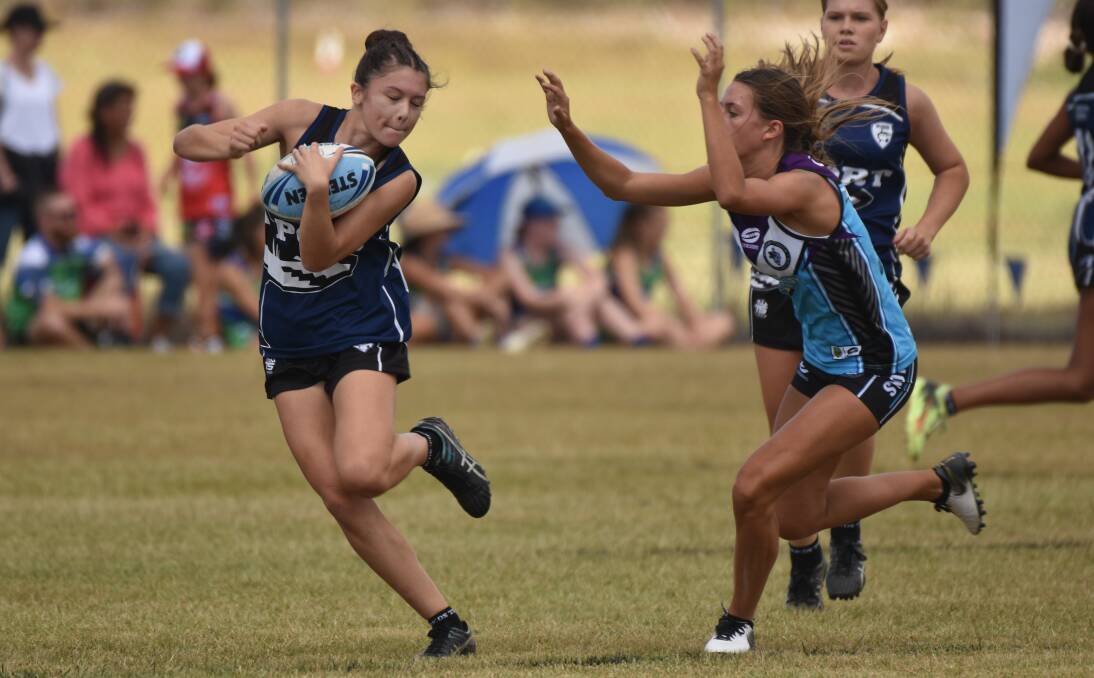 Open space: Maia Marino evades the Hornsby defence at last year's NSW Junior State Cup.