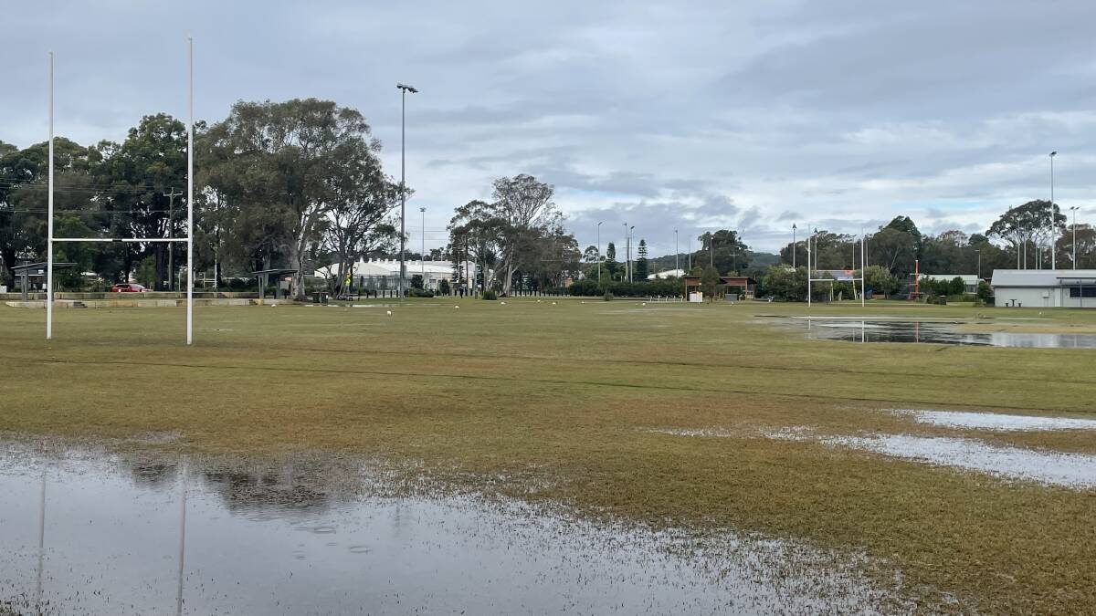 Woods Street looked anything other than a rugby league field just after 10am on July 7. Photo: Paul Jobber