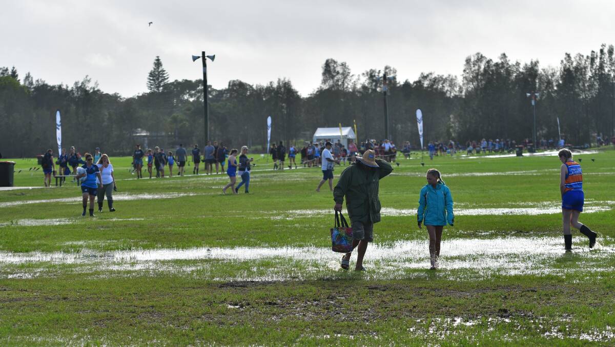 Deja vu: Weatherzone meteorologists suggest another soggy NSW Junior State Cup is ahead. Photo: Paul Jobber