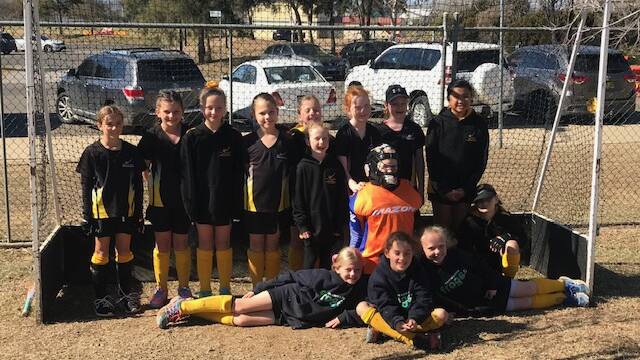 Having fun: Port Macquarie's under-11 girls performed strongly at Tamworth at the weekend. Photo: supplied