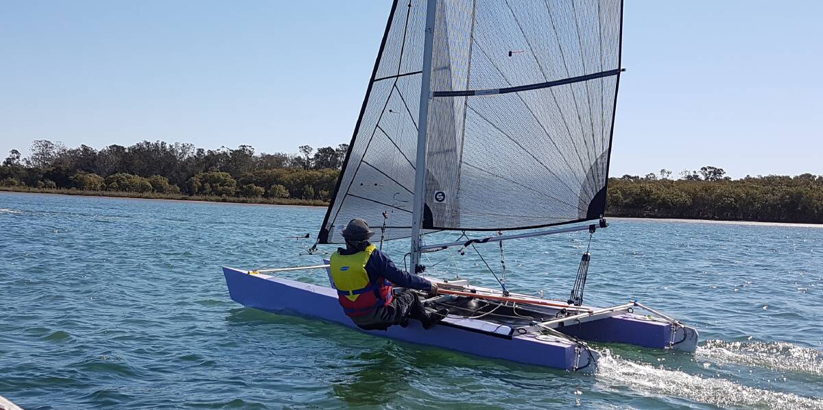 Another win: Tony Kuhn on Stella took out the catamaran division on both yardstick and handicap. Photo: supplied