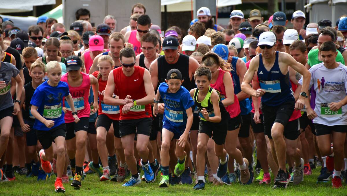 Off and running: More than 2000 competitors took place in the weekend's Port Macquarie Running Festival. Photo: Paul Jobber