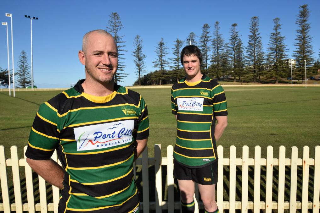 Rare club: Hastings Valley Vikings duo Adam McCormack and Ben Pursell will become the only two players to have started all six grand finals. Photo: Paul Jobber