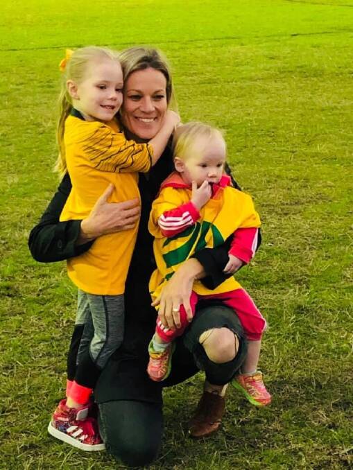 Dreaming big: Tracie McGovern with six-year-old daughter Zada and two-year-old daughter Evie. Photo: supplied