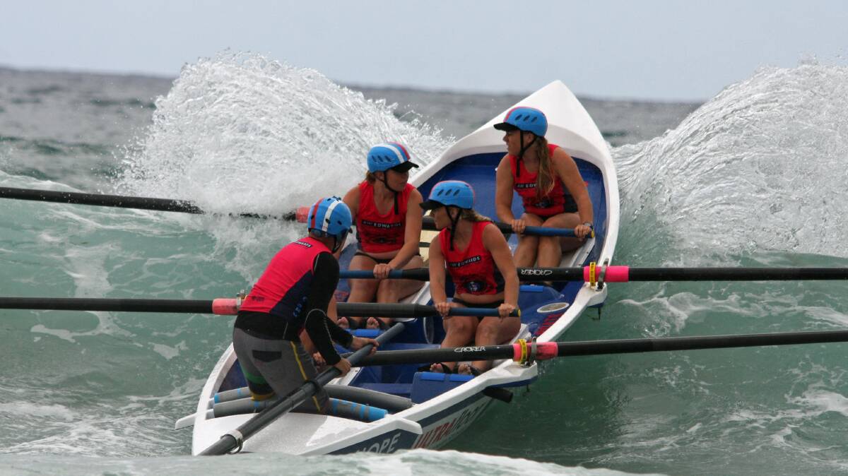 Strong start: Wauchope-Bonny Hills' girls crew finished with a top four result at Coffs Harbour.