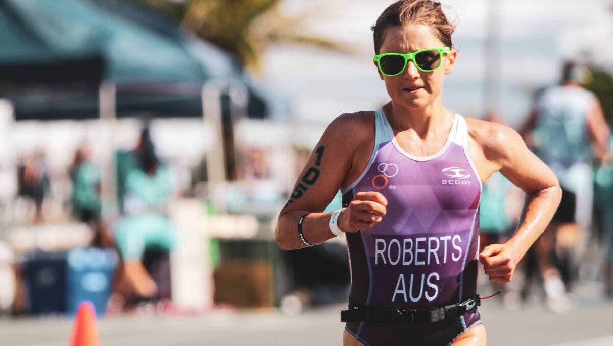 Keep going: Madi Roberts' first race in an elite field at Mooloolaba will be one she remembers. Photo: Lucy Bowden