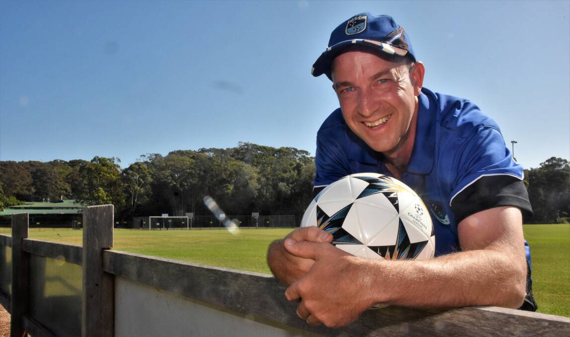Back on deck: Darrell Pascoe is focused on "playing football" as Port Saints look to return to the Football Mid North Coast Premier League finals. Photo: Paul Jobber