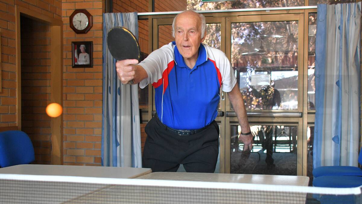 Another win: Port Macquarie's Ken Sands took out the NSW Veterans Open table tennis title last month. Photo: Ivan Sajko