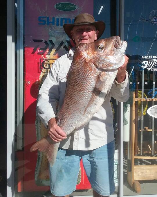 Whopper catch: Our Berkley pic of the week goes to Peter Tracey, who recently caught this cracking 8.66 kilo snapper, a mere 20 grams off the leading red for the year.