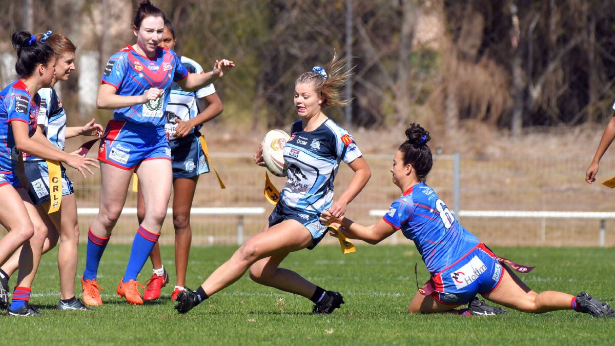 Evasive: Breakers coach Troy Roach was impressed with the performance of Larissa Ward in their 22-0 win over Wauchope.