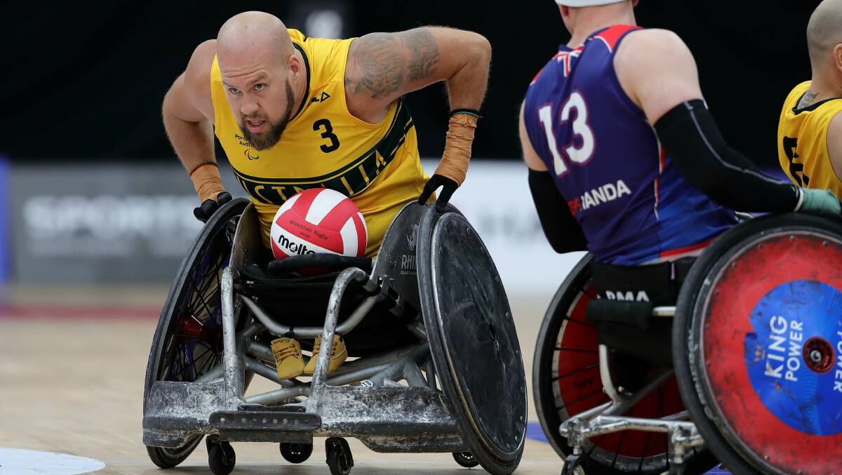 Knuckling down: Ryley Batt and the Australian Steelers have continued preparations ahead of the Tokyo Paralympics. Photo: Megumi Masuda