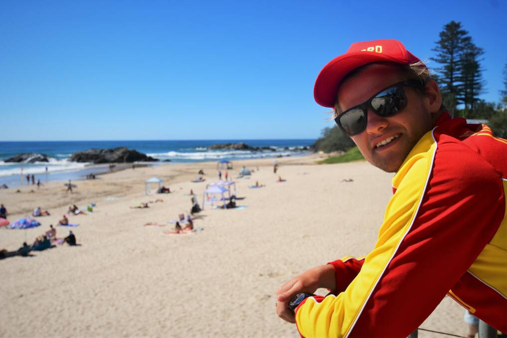 Extended hours: Lifeguards such as Hunter Leishmann will patrol Town Beach 12 months of the year.