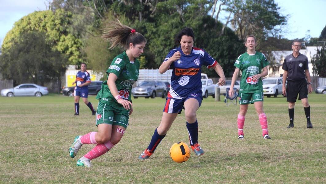 For Coops: Wauchope Soccer Club's women's team have had added motivation to play in 2020. Photo: Rachel Bax