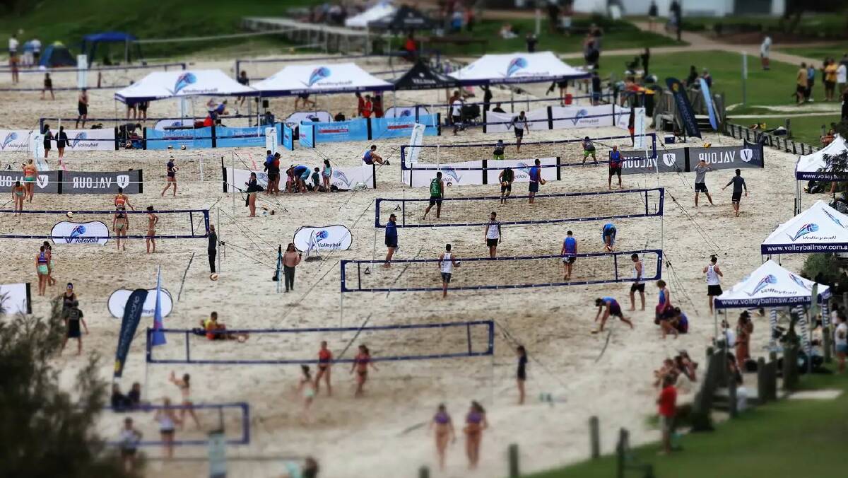 The NSW Beach Volleyball Tour hit Town Beach for the first time on Saturday. Photo supplied/Andrew Lister