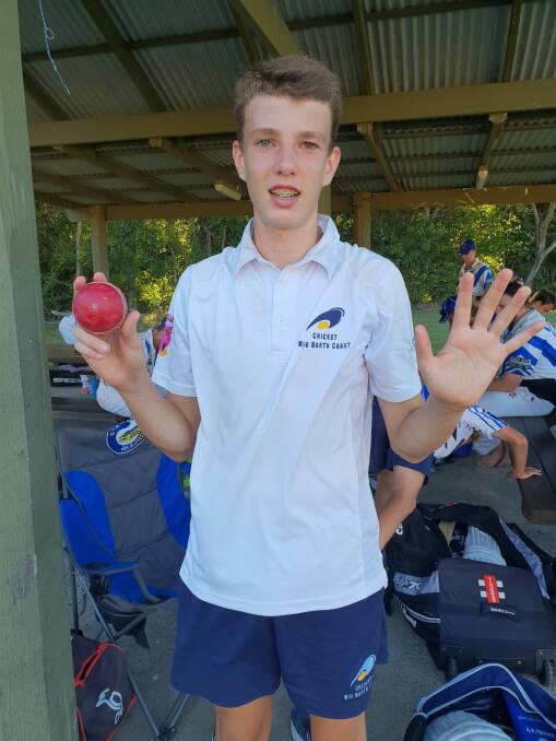 Impressive: Ethan Covetz took a five-wicket haul in his first grade debut for Port Macquarie Pirates on Saturday. Photo: supplied