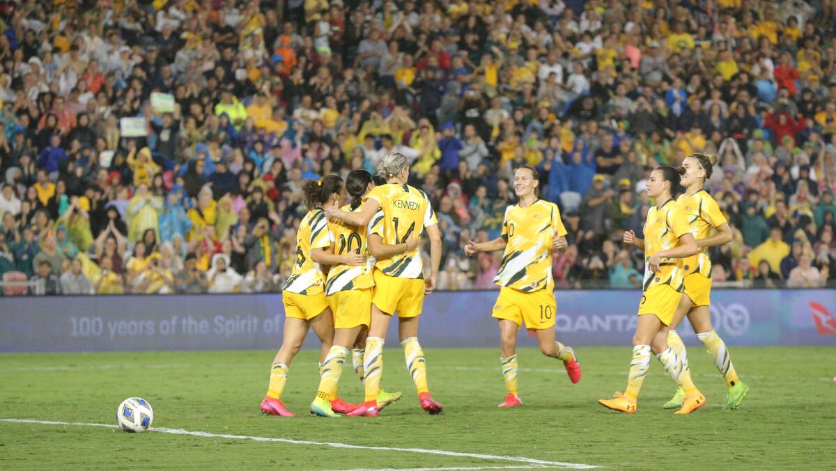 We've done it: Australia's joint bid with New Zealand will see them host the 2023 FIFA Women's World Cup. Photo: Max Mason-Hubers