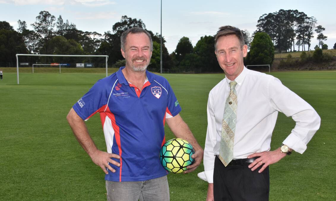 Ready to go: Wauchope first grade coach Terry Burn and club president Michael Clarke are excited about the club's return.