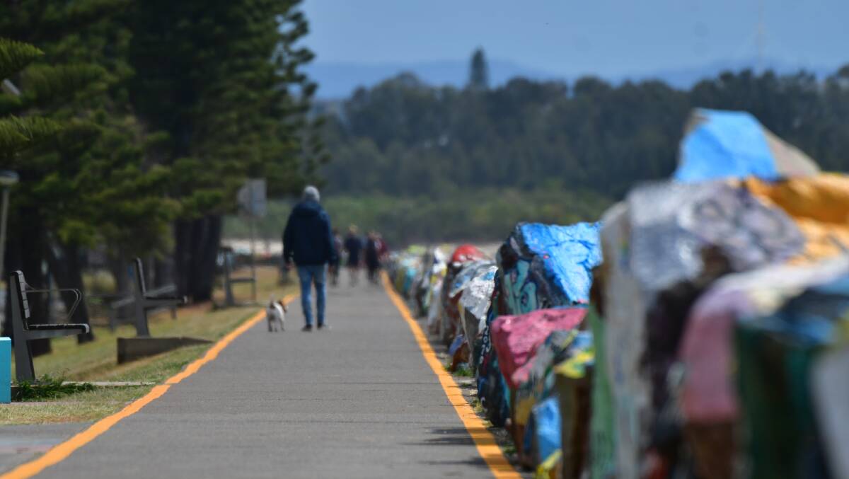 Port Macquarie's breakwall was not as busy on September 29 - day one of a seven-day lockdown.