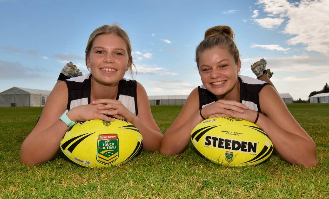 For the future: Dayna Gibson and Larissa Ward will lead the charge in Port Macquarie's women's 20s team. Photo: Ivan Sajko