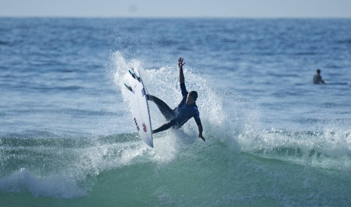 Back on track: Matt Banting in action at the Central Coast Pro. Photo: Ethan Smith