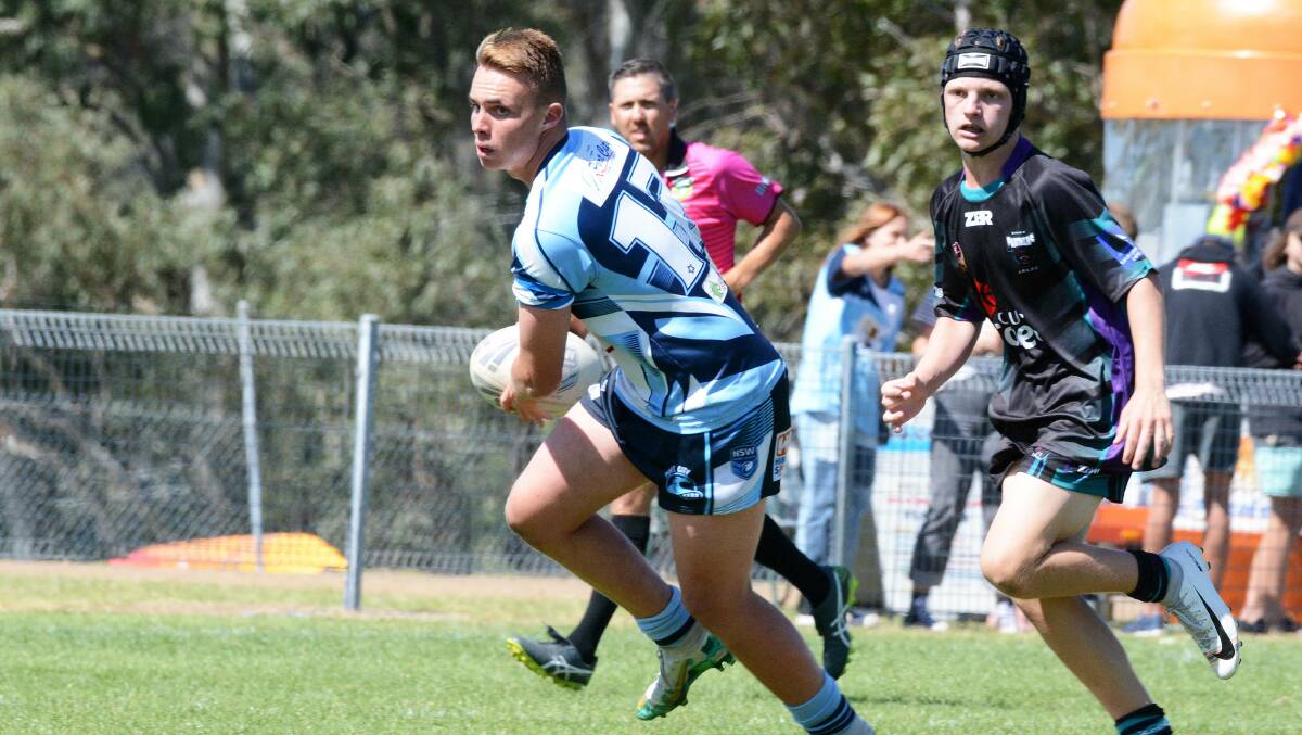In it to win it: Port City Breakers back-rower Ty-Jesse Brabant will vie for selection for North Coast in Coffs Harbour on Saturday. Photo: Scott Calvin
