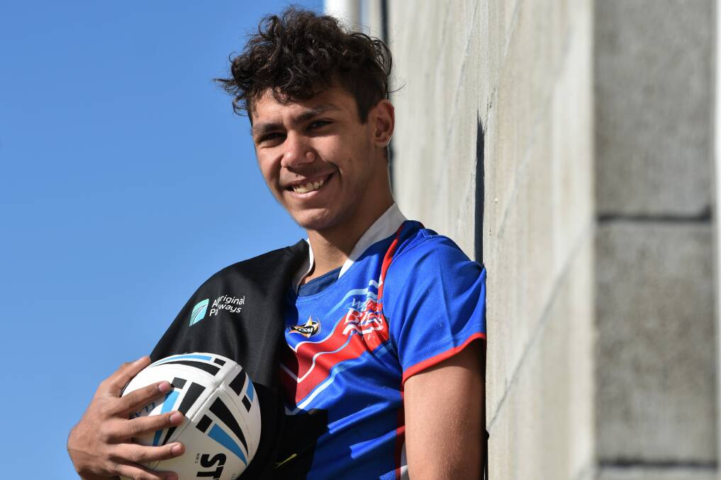 Kicking goals: Wauchope Blues teenager Tylee Donovan has been selected in the Indigenous under-16 team for a clash with Western Australia. Photo: Paul Jobber