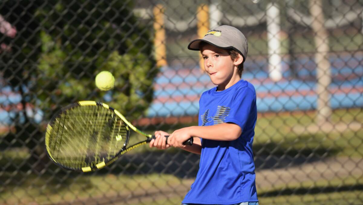 Winning ways: Flynn Pociask claimed his first NSW Country Tennis Championship in Forster last week. Photo: Paul Jobber