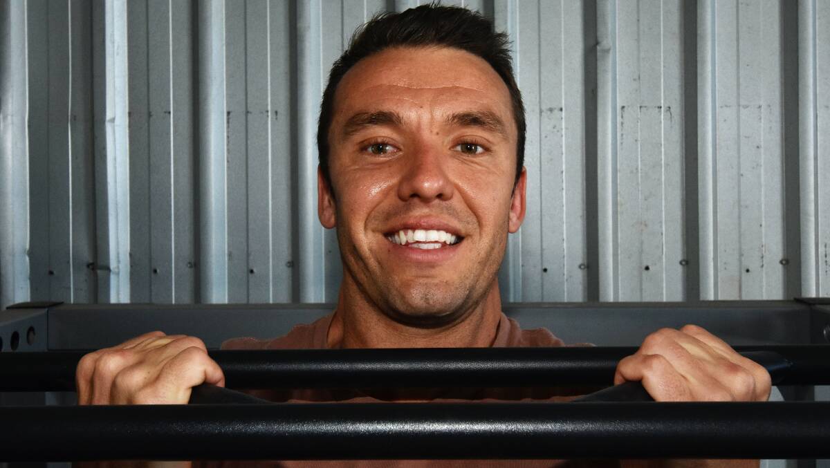 Hard work: Kiel Bigeni has done countless chin-ups leading up to the final try outs for Ninja Warrior.