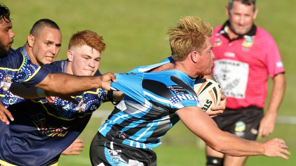 Back on deck: Harley Gore will return to Port Sharks colours for the 2020 Group 3 rugby league season.