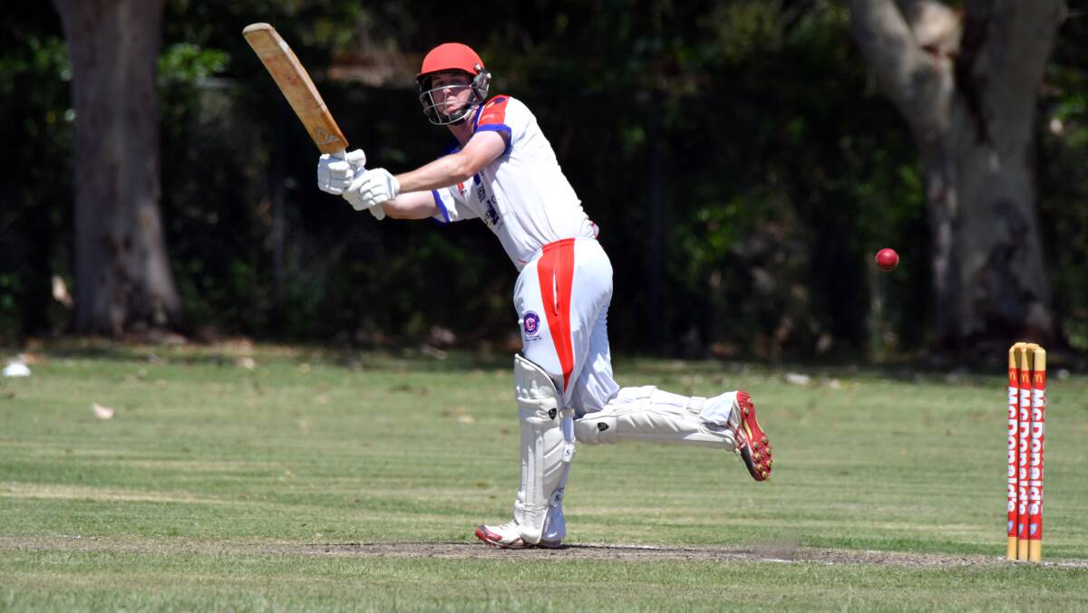 Runs: Nathan Lyon scored his second century of the season in Wauchope RSL's win over Nulla.
