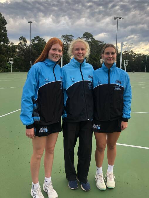 Ready to go: Hastings Valley captains Tallara Duck, Isla Smith and Emiah Stokes. Photo: supplied