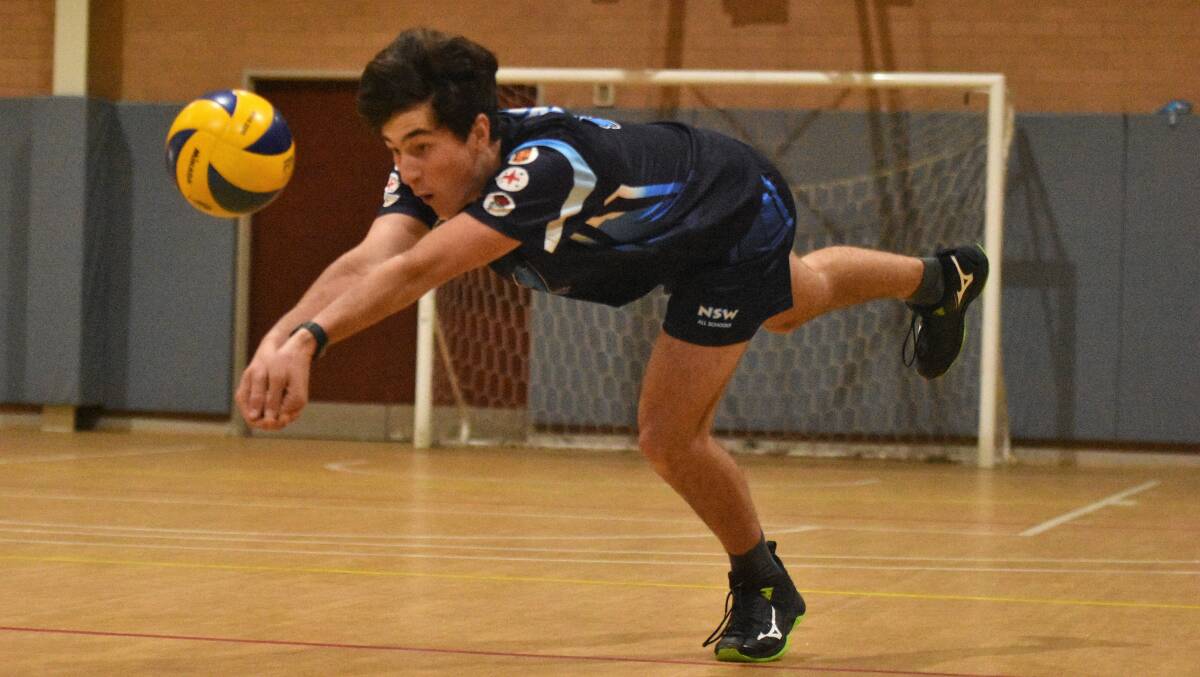 Pipped at the post: Tim Ebbs has returned with a silver medal from the Australian All-Schools Volleyball Championships in Adelaide.
