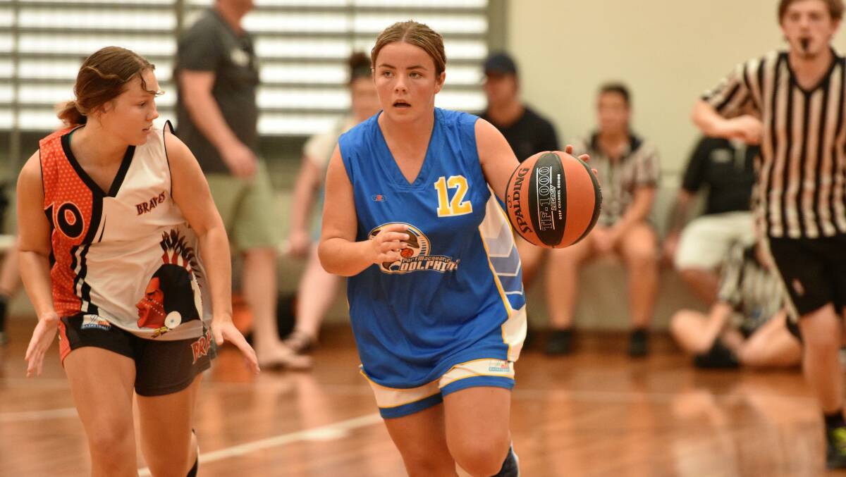 Back on deck: Bridget Williams has recovered from injury to take her place in St Joseph's Regional College's 9/10 girls state title charge. Photo: Paul Jobber