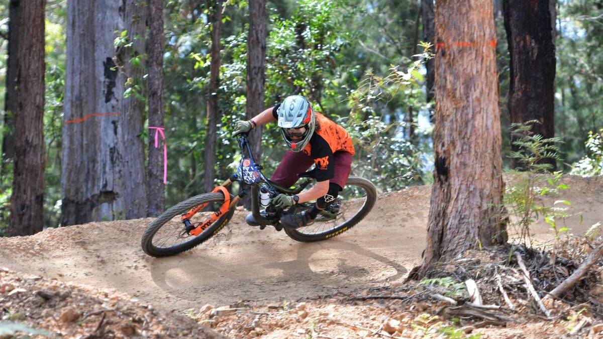 Tom Jenkins is poised to take the lead after the fourth round of the Fox Superflow mountain bike series. Picture by Paul Jobber