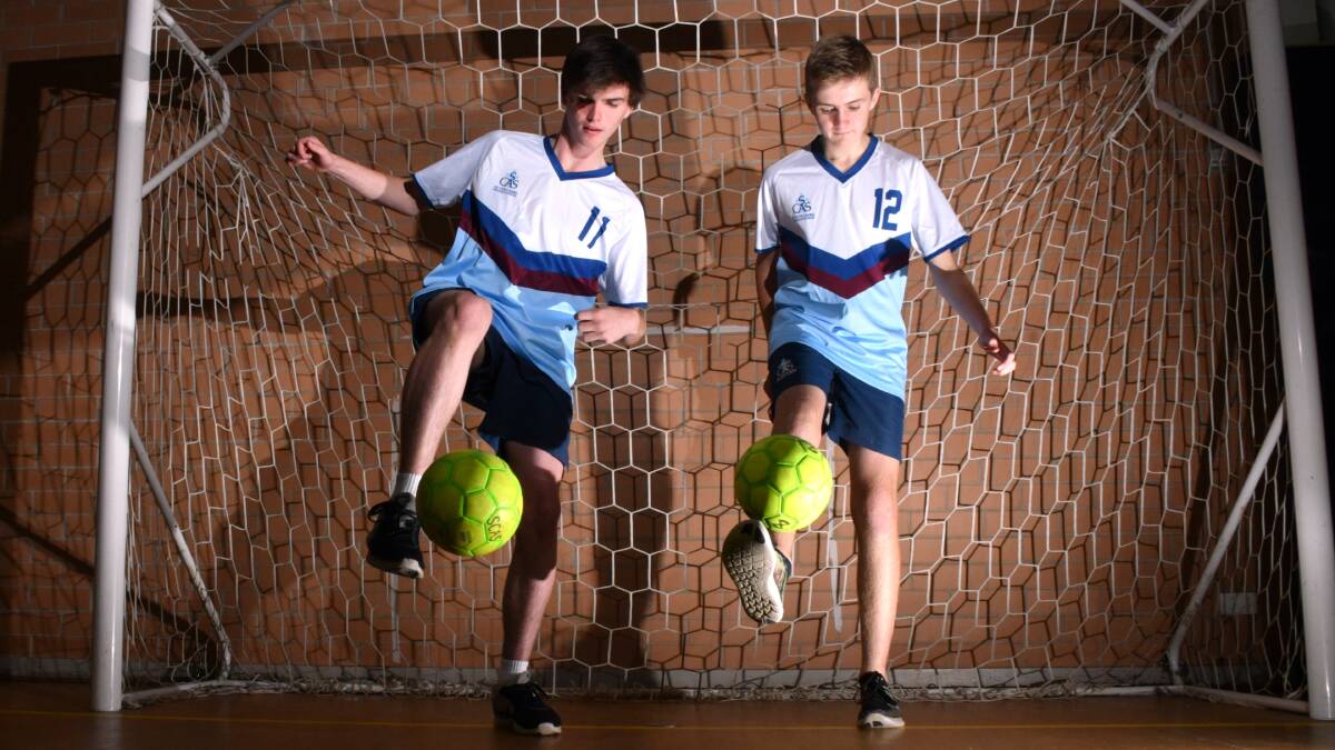 Test against the best: SCAS's under-15 team including Josh Blue and Ben Heazlewood will head to Brisbane on November 10 for the Australasian Futsal Championships. Photo: Ivan Sajko