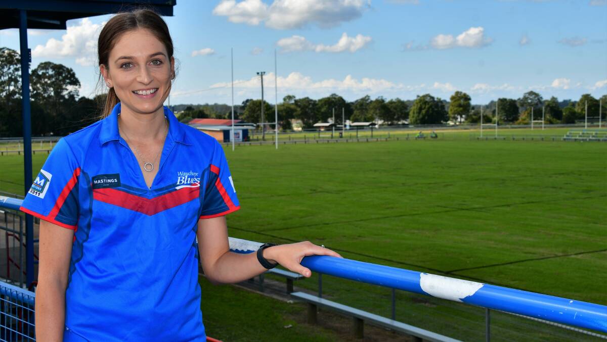 Back on the field: Kayla Allen will play her 100th game for Wauchope Blues this Saturday.