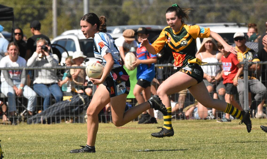 Fresh air: The Breakers' Maia Marino finds open space during Port City's league tag grand final victory in August.