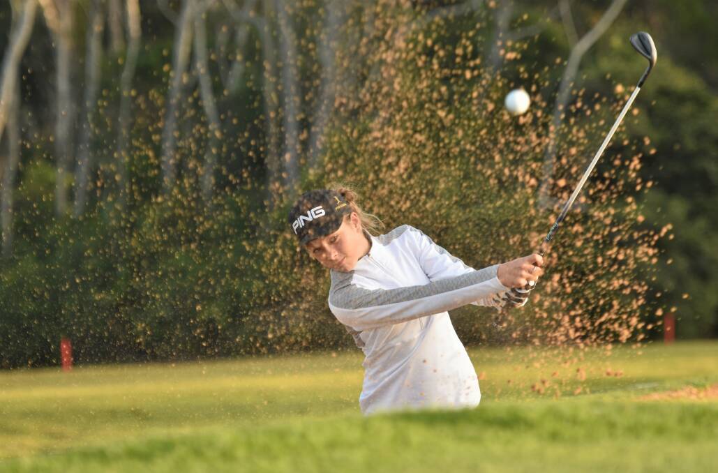 Creating history: Ella Scaysbrook created Port Macquarie Golf Club history and now she's headed to the state titles. Photo: Paul Jobber