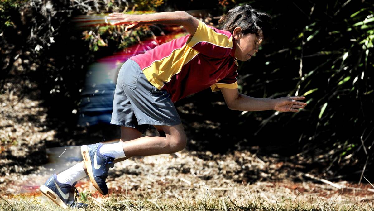 Dasher: Westport Public School student Tuqiri
Mason is off to the state athletics titles in Sydney
next month. Photo: Matt Attard