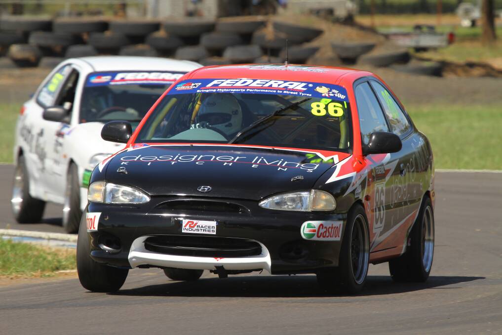 On the way: Cooper Barnes is chasing a career as a V8 Supercars driver. Photo: supplied/Penny Barnes