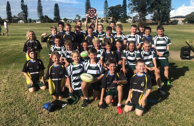 Job done: St Peters Primary School were the winners of the Hastings region All-Schools rugby league carnival on April 29. Photo: supplied