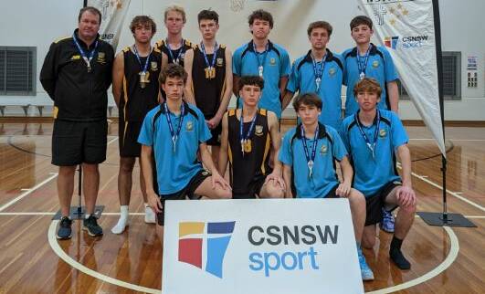 MacKillop College finished with a silver medal at the NSWCCC open boys basketball. Picture supplied by Ryan Adams