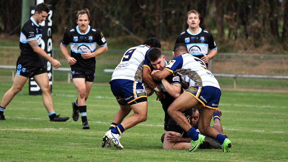 Port Macquarie Sharks and Macleay Valley managed to get a game in last weekend, but won't this weekend due to ongoing wet weather. Photo: Kurt Polock