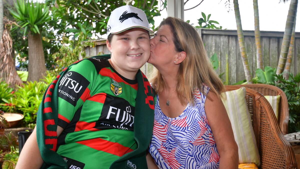 Inspirational: Jake Spurdle and mum Nyky.