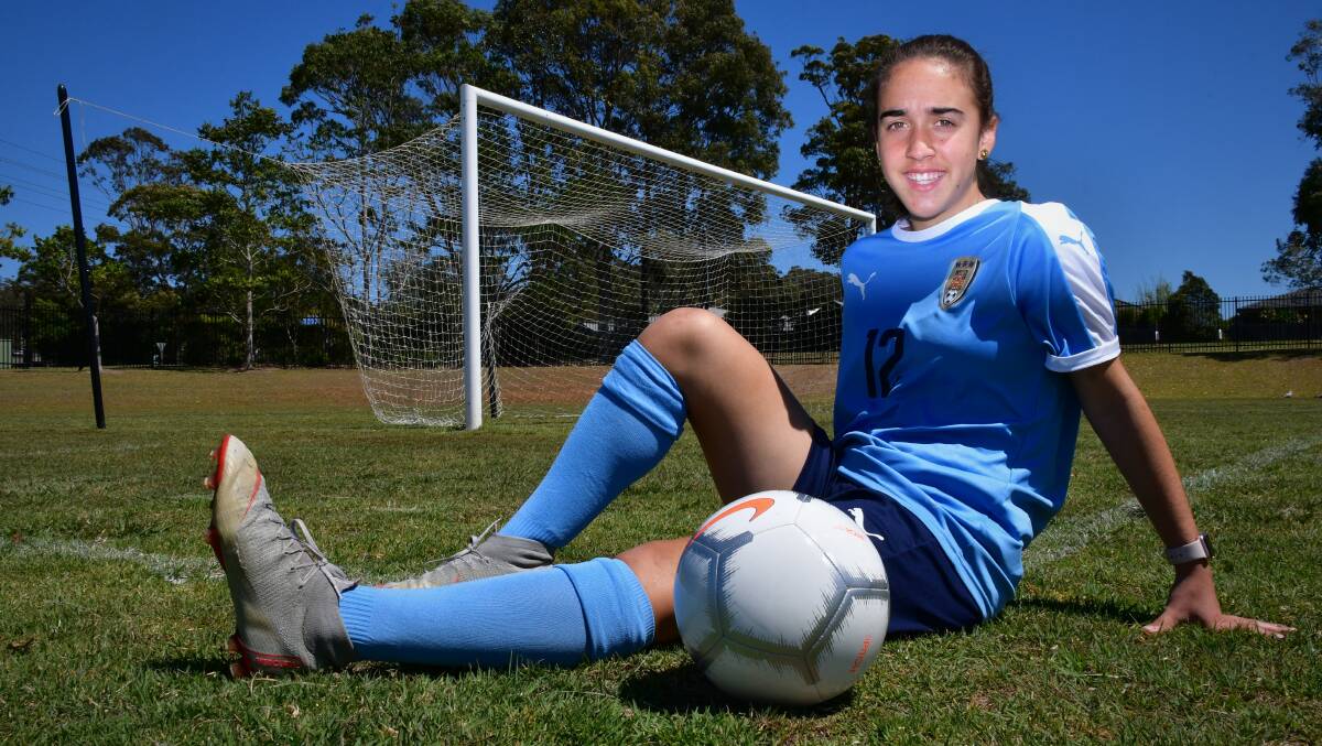 Heading overseas: Port Macquarie's Hannah Jones will head to the United States with the Australian Schoolgirls football side in March next year.