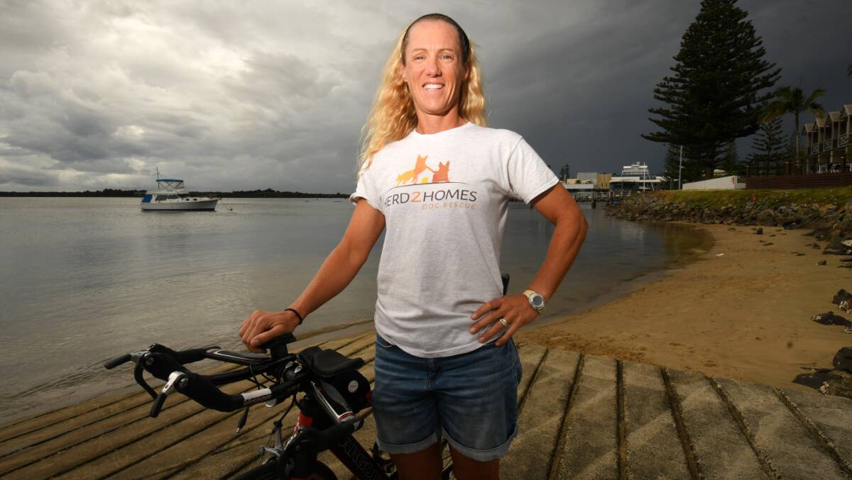 Tenth one: Jane Halliburton will become an Ironman Australia legend in Port Macquarie on May 6. Photo: Ivan Sajko