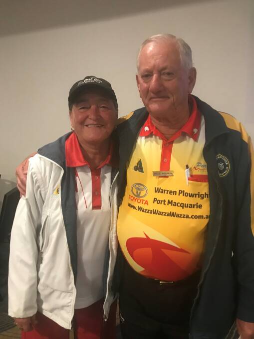 Aiming high: Christine Errington and Bruce Anderson will shoot for mixed pairs glory this weekend. Photo: supplied